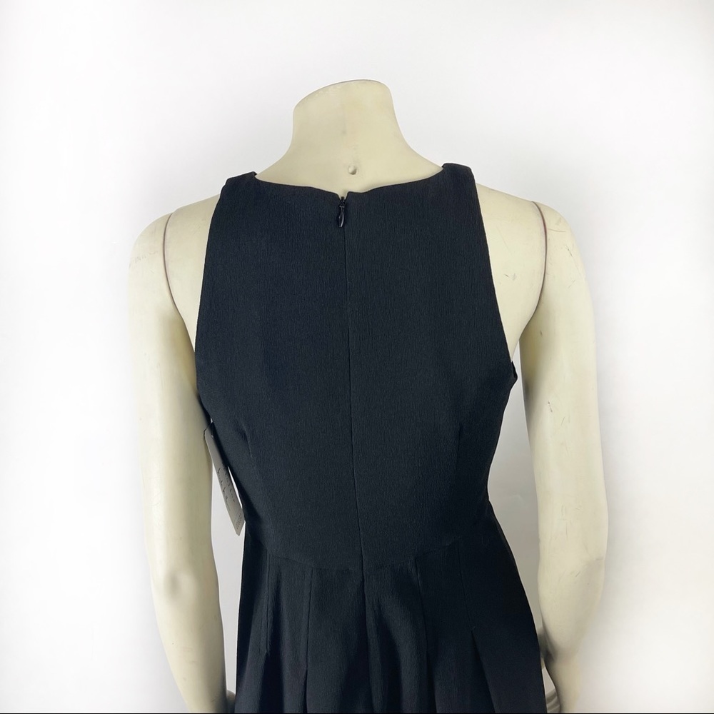 Nicole Miller Artelier fit and flare sleeveless black dress size 8 - Picture 6 of 10